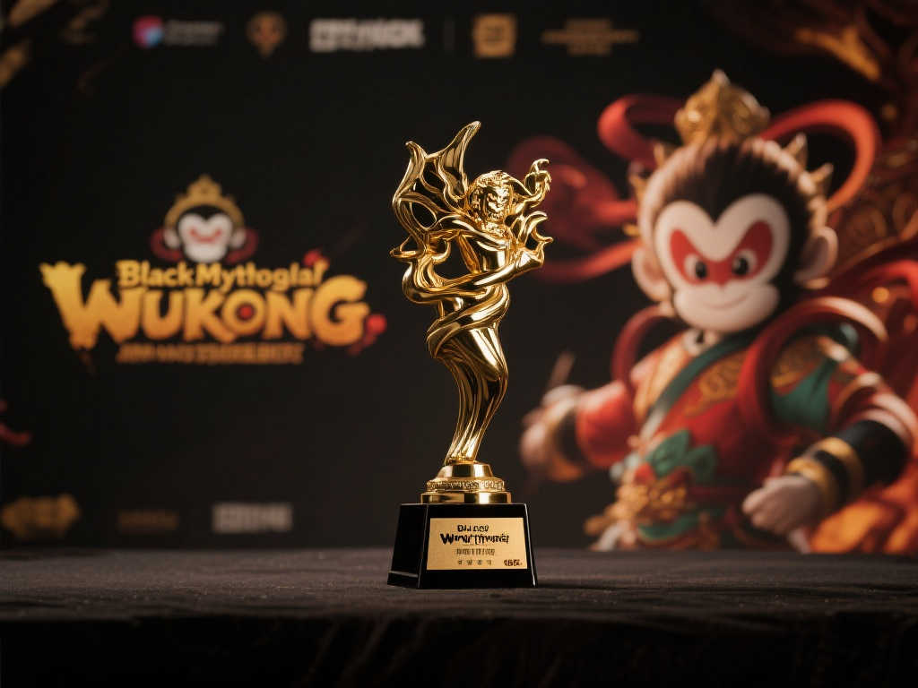 《黑神话 悟空》TGA奖杯缺席,展会无奈用纸制品充数 《黑神话 悟空》TGA奖杯缺席,展会无奈用纸制品充数